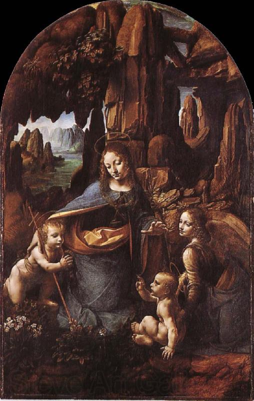 LEONARDO da Vinci Madonna in the cave